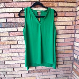 Pleione Green Medium Sleeveless Blouse